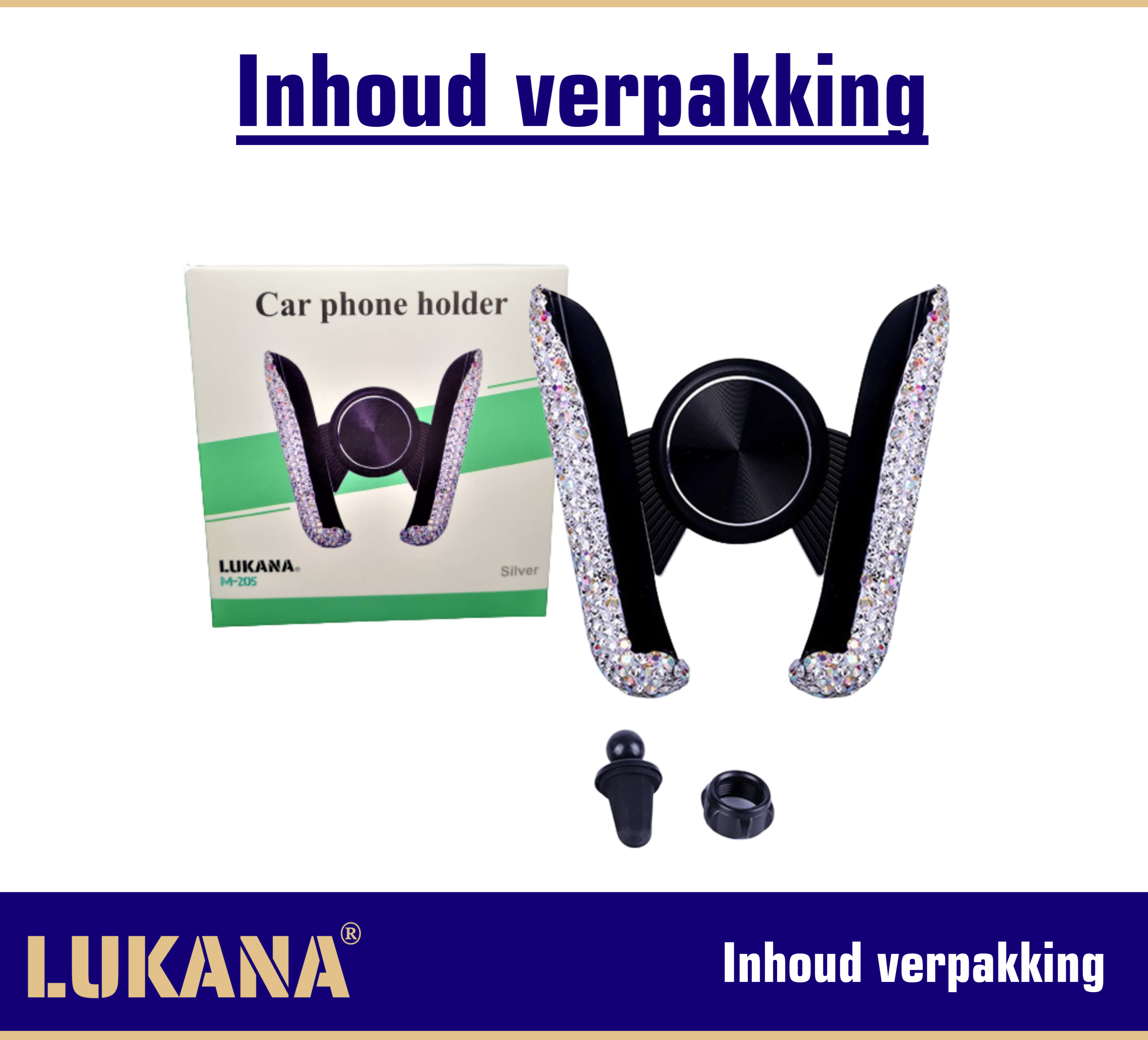 Inhoud verpakking zilver