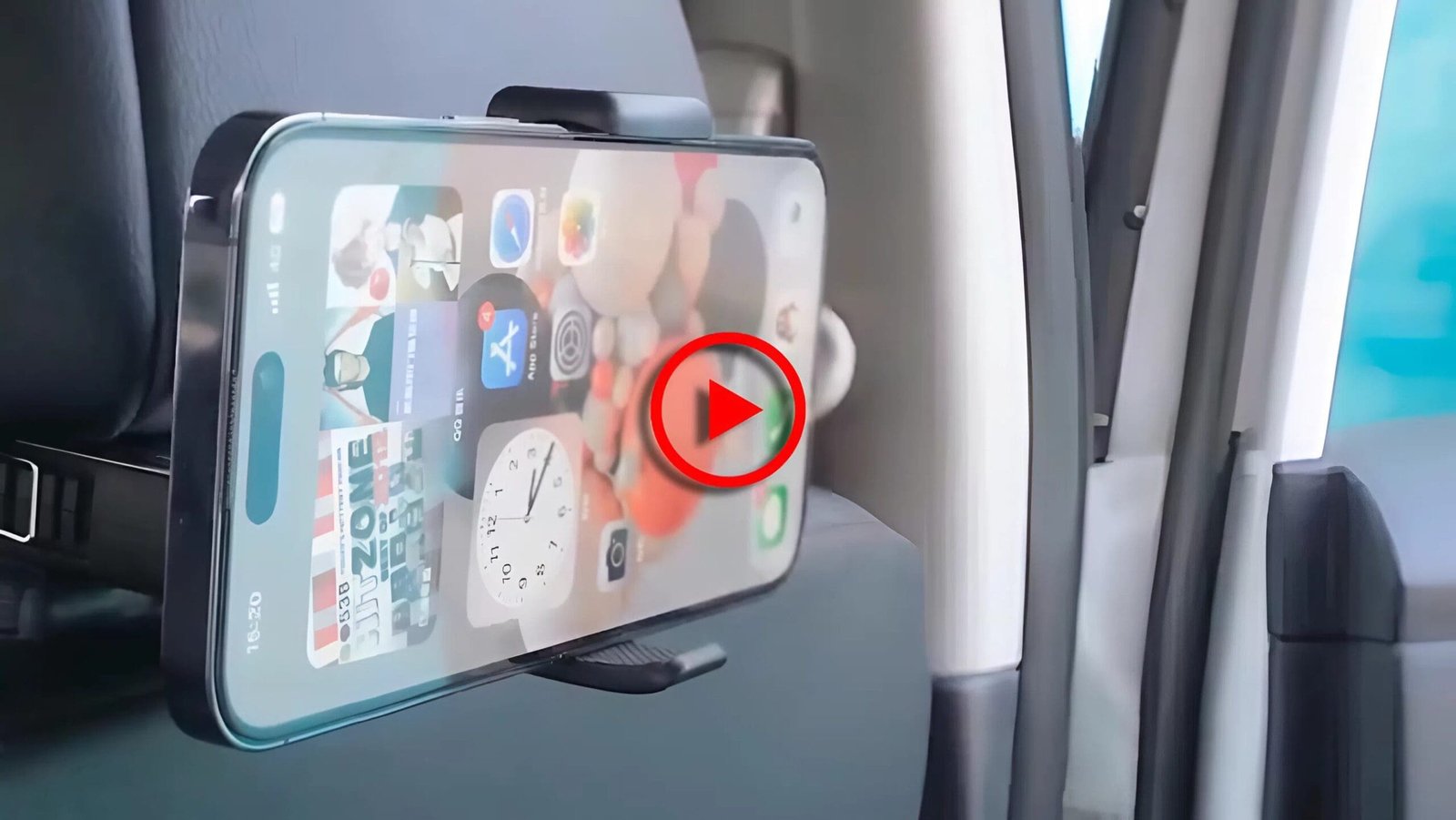 Lukana Telefoonhouder Hoofdsteun Auto video