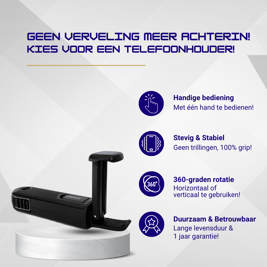 Lukana Telefoonhouder Hoofdsteun Auto
