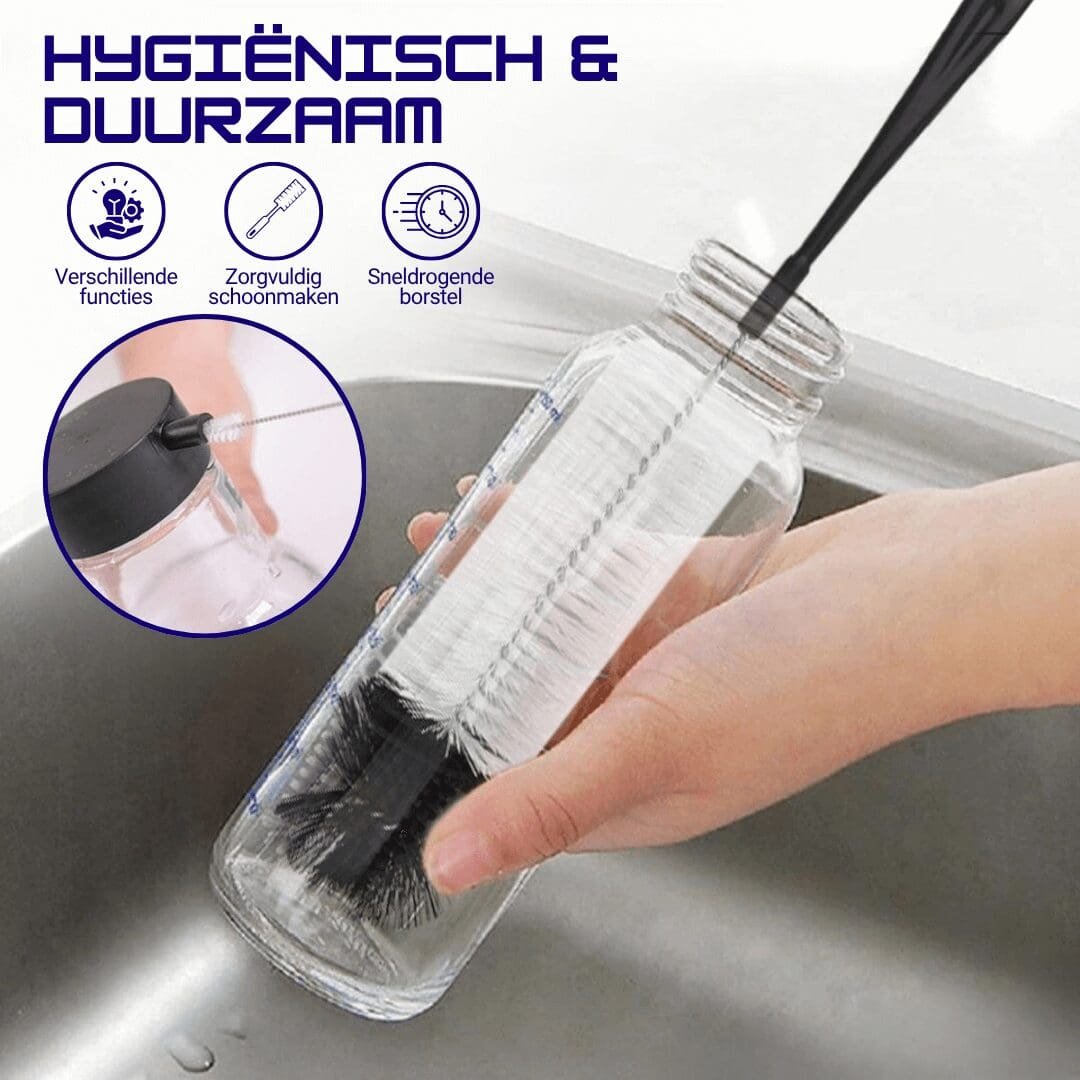 Bümag Vaas- en flessenborstel, set van 4